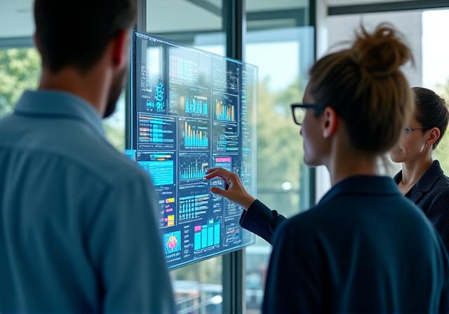 Herbivisor Analytics professional team collaboration in a modern office